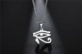 Eye Of Horus  Stainless Steel Clavicle Chain Necklace